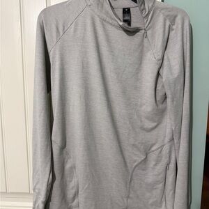 Yogalicious Heather Gray Quarter-Zip Pullover